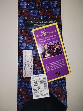 Jos. A. Bank "It Means America" Miracle Collection Men's Tie 100% Silk Flags